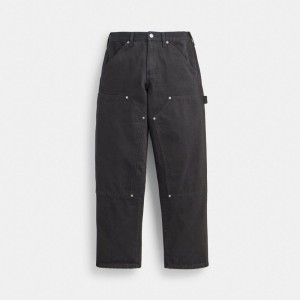 Black Men COACH® Taper Jeans Pants | NZ LIM170