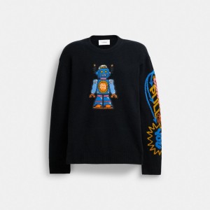 Black Women COACH® Cosmic Sweater | NZ SGI475