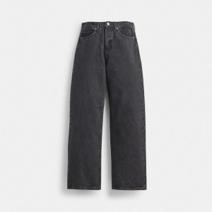 Black Women COACH® Loose Fit Jeans Pants | NZ PJF454