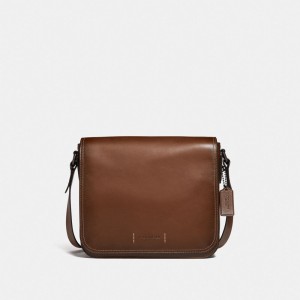Black / Copper / Dark Men COACH® Gotham Messenger 27 Crossbody Bag | NZ GSX218