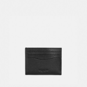 Black / Khaki Women COACH® Card Case With Signature Canvas Interior Handbag | NZ QMO827