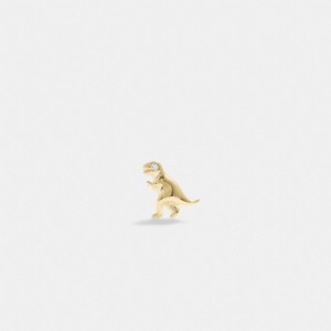 Gold Women COACH® 14 K Rexy Single Stud Earrings | NZ XYG536