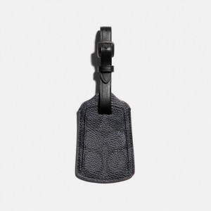 Grey Men COACH® Luggage Tag In Signature Canvas Technology | NZ MQR282