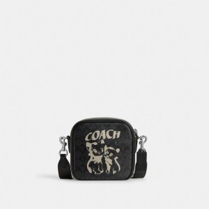 Grey Men COACH® The Lil Nas X Drop Camera In Signature Canvas Handbag | NZ NWU231