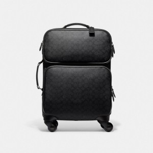Grey Men COACH® Wheeled Carry On In Signature Canvas Handbag | NZ BEI232