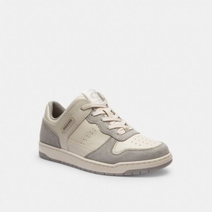 Grey Women COACH® C201 Low Top Sneakers | NZ TCT364