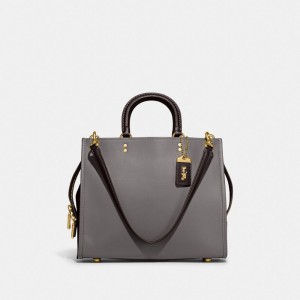 Grey / Multicolor Women COACH® Rogue In Colorblock Handbag | NZ KOM845