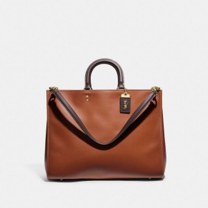 Multicolor Women COACH® Rogue 39 In Colorblock Handbag | NZ GSB842