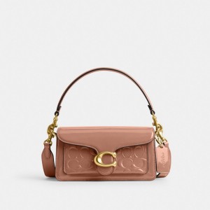 Pink Women COACH® Tabby 20 In Signature Leather Shoulder Bag | NZ MQU906