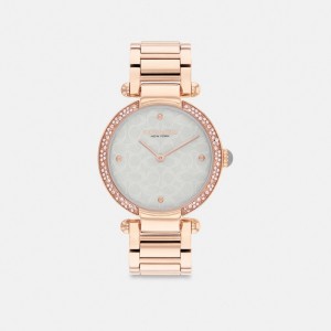 Rose / Gold / Light Blue Women COACH® Cary, 34 Mm Watch | NZ UNZ 613