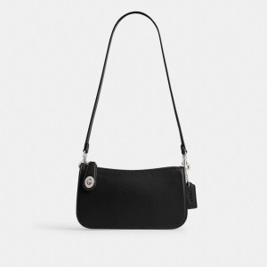 Silver / Black Women COACH® Penn Shoulder Bag | NZ WNO881