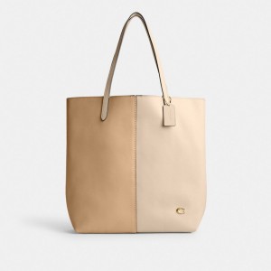 White / Multicolor Women COACH® North In Colorblock Tote Bag | NZ TCP936