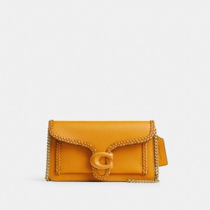 Yellow Women COACH® Tabby Chain With Braid Clutch Bag | NZ DFM763